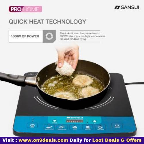 Sansui ProHome 1800W Induction Cooktop