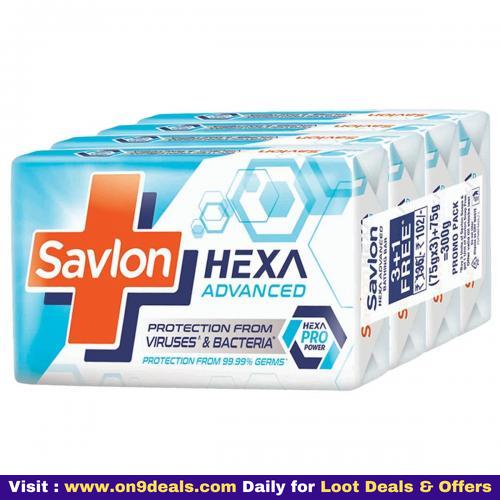Savlon Hexa Advanced Soap 75 g [Pack of 4]