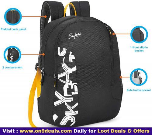 Skybags Brat Black 46 Cms Casual Backpack