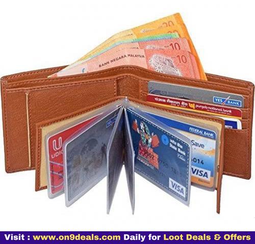 Skyride Tan Leatherite Bi-fold Wallet
