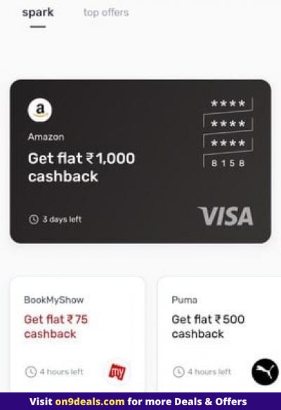 Slice Card Amazon Offer- Get Flat Rs.1000 Cashback On Shopping / Bill Payments