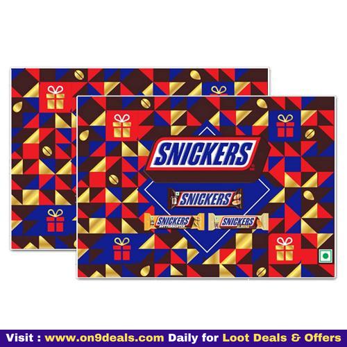 Snickers Premium Chocolates Gift Pack, 304g (152g x 2 Pack)