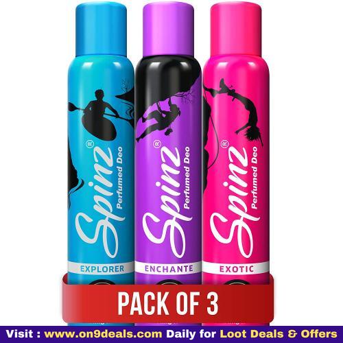 Spinz Deo, 150ml (Buy 2 Get 1 Free)