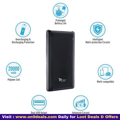 Syska 20000 mAh Li-Polymer Power Pro200 Power Bank