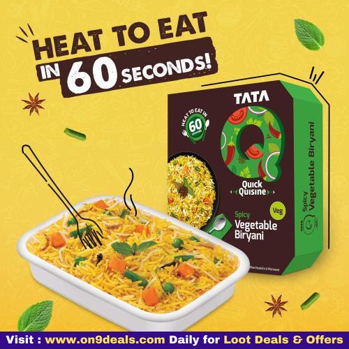 Tata Q Spicy Vegetable Biryani, 2 x 330 g