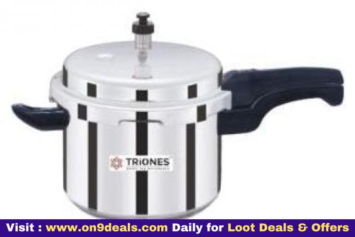 Triones Aluminum Pressure Cooker 5 Litres