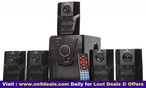 Tronica Version:2 Atom Series Led Spectrum 5.1 Home Theater System With Bluetooth Sd Card Pendrive Fm Remote