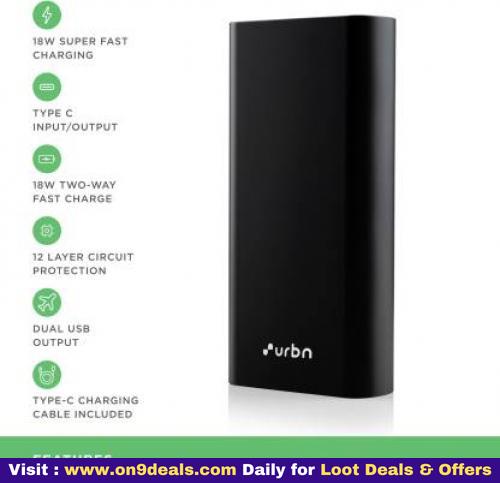 URBN 20000 mAh PowerBank (Power Delivery 3.0, Quick Charge 3.0, 18 W)
