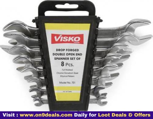VISKO 701 Double Sided Open End Wrench Set  (Pack of 8)