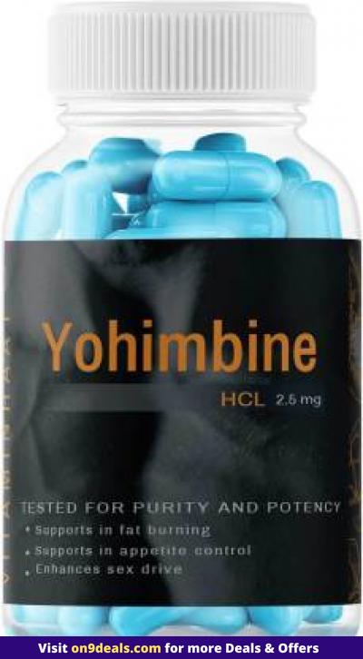 Vitaminhaat Yohimbine 2.5mg Pre Workout Supplement 15 Capsules