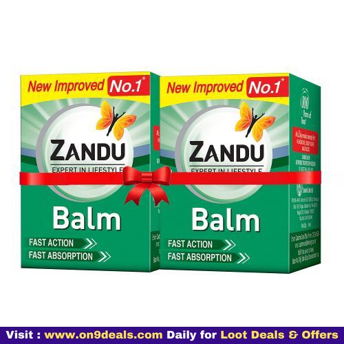 Zandu Balm Effective relief from Headache, Body Pain, Sprain and Cold  50ml (Pack of 2)